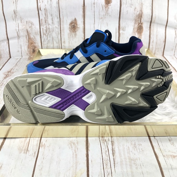 purple adidas yung 1